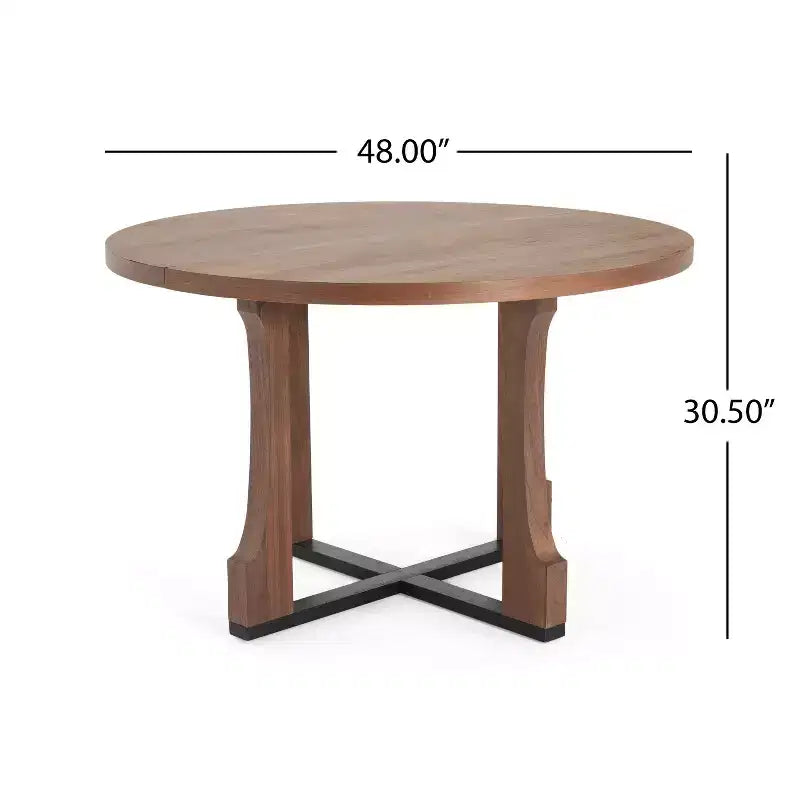 Christopher Knight Home Belle Set da Pranzo 5 Pezzi in Legno Rivestito Stile Moderno di Metà Secolo
