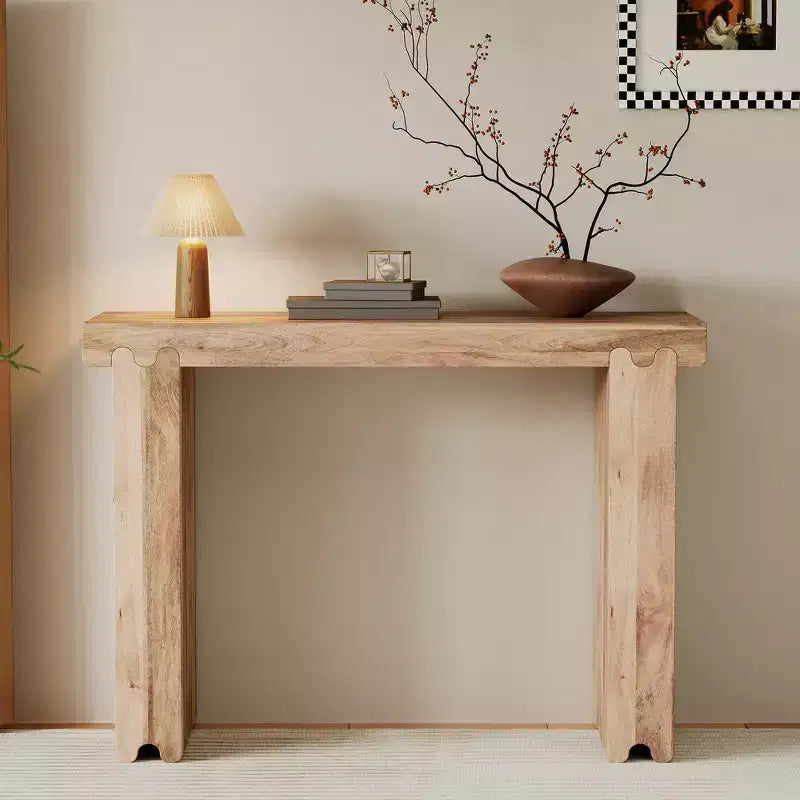 Tavolo consolle Whisen in stile retrò e minimalista, tavolo da ingresso multiuso, facile da montare (versione aggiornata)