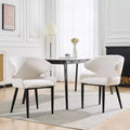 Christopher Knight Home Athlene Modern Upholstered Dining Chairs with Curved Back