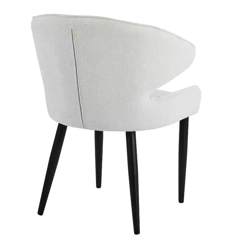 Sedie da pranzo moderne imbottite con schienale curvo